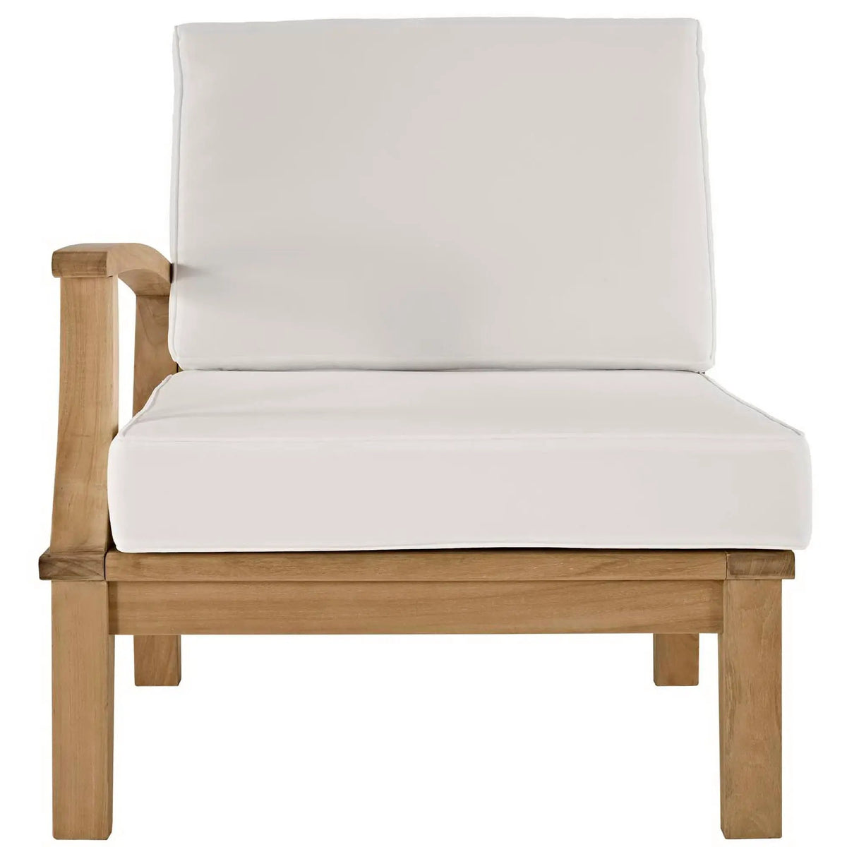 Marina Outdoor Patio Teak Left-Facing Sofa by Modway by HouseOfZazla