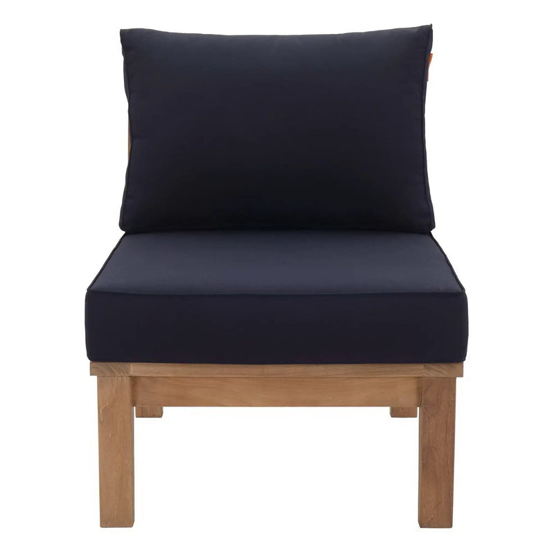 Marina Armless Outdoor Patio Teak Sofa by Modway by HouseOfZazla