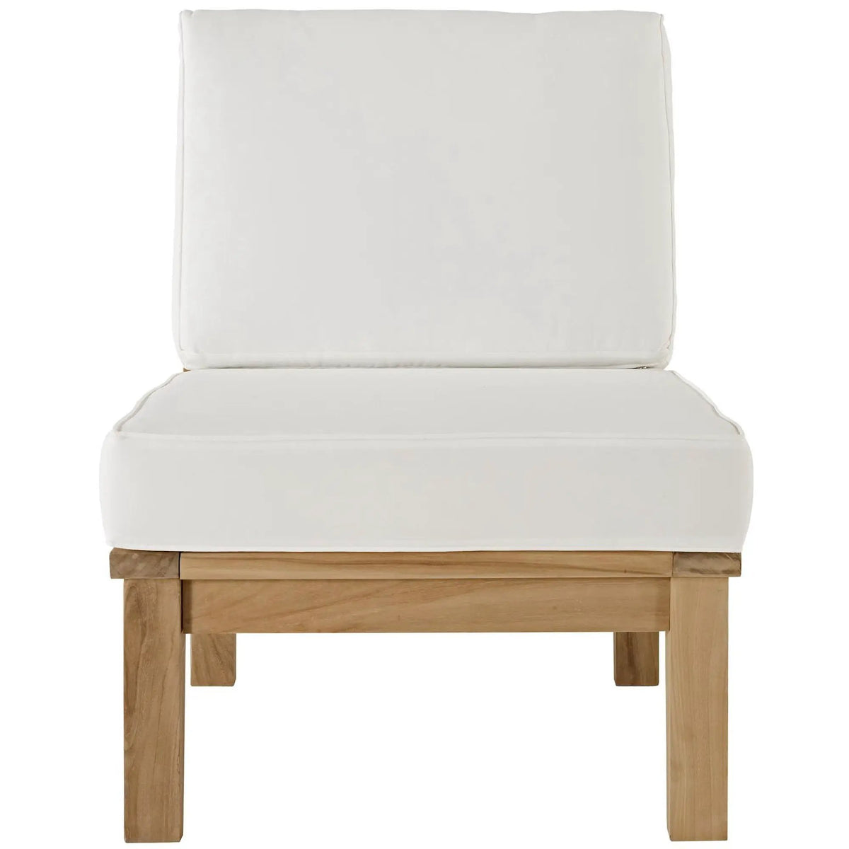 Marina Armless Outdoor Patio Teak Sofa by Modway by HouseOfZazla