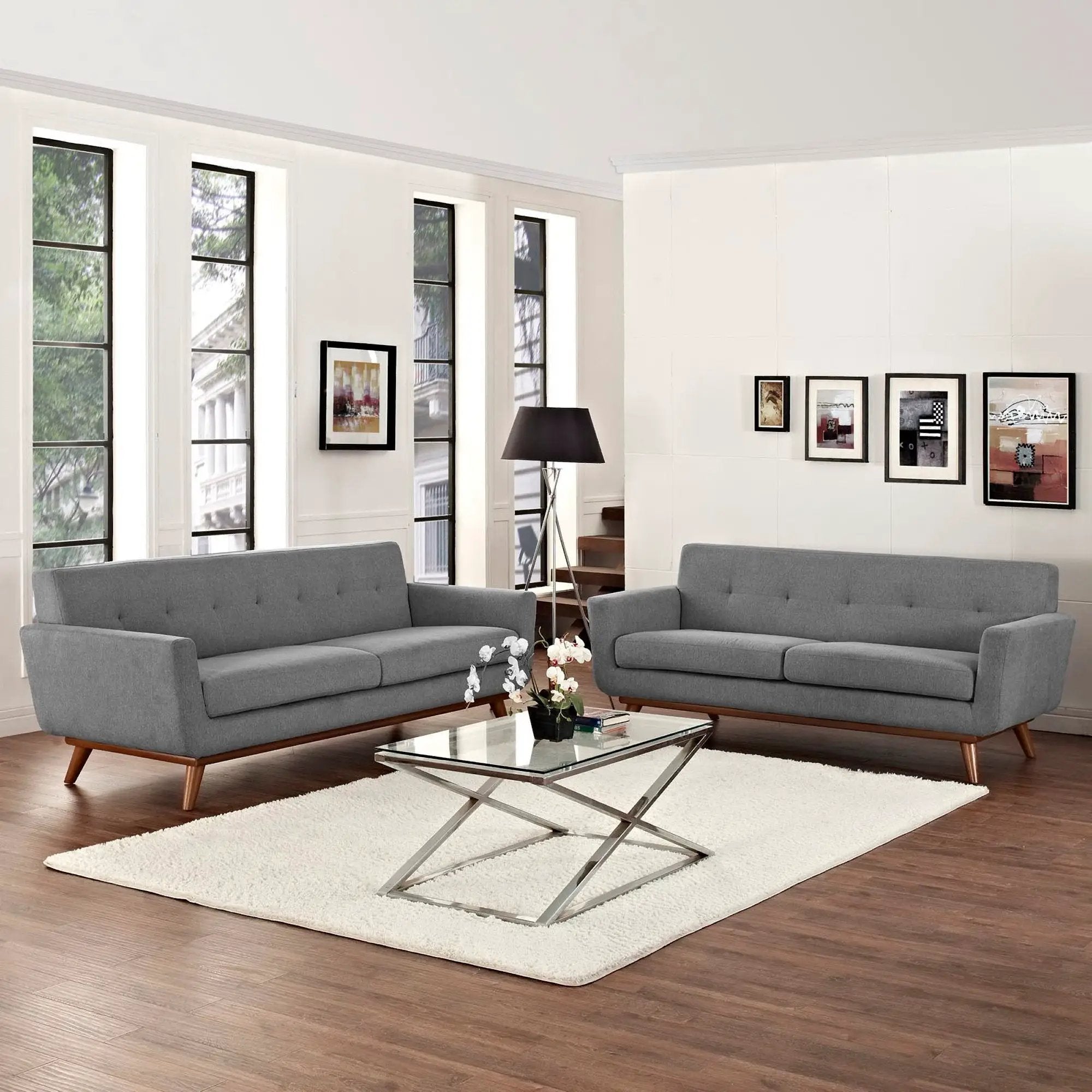 Engage Loveseat and Sofa Set of 2 by Modway by HouseOfZazla