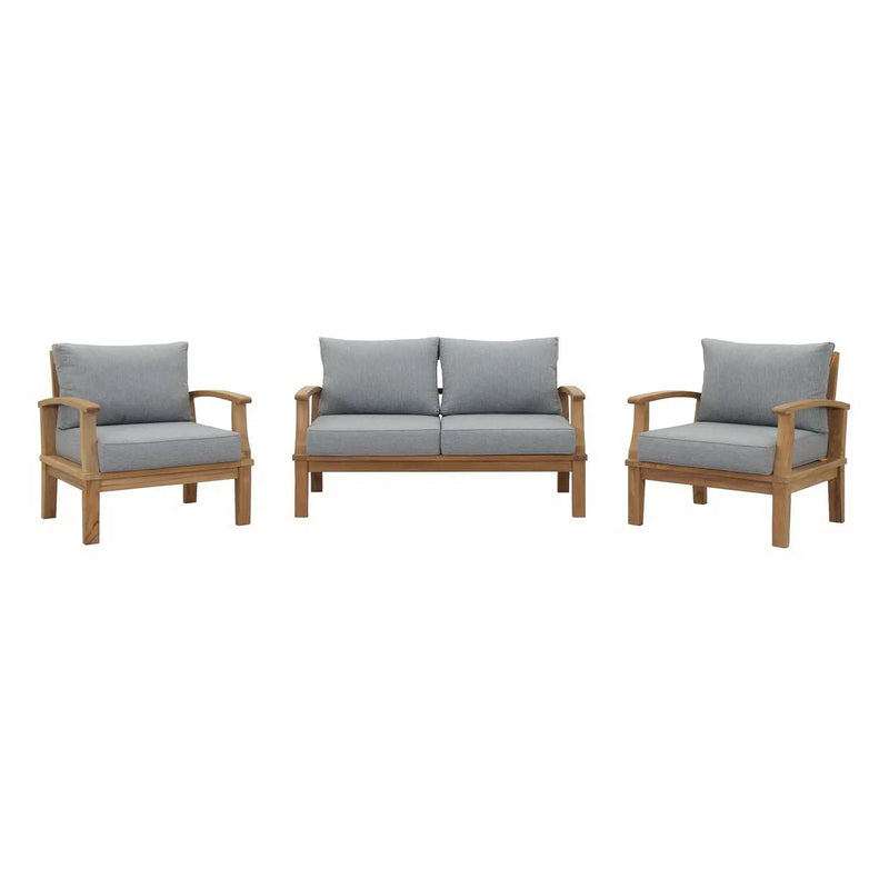 Marina 3 Piece Outdoor Patio Teak Set by Modway by HouseOfZazla