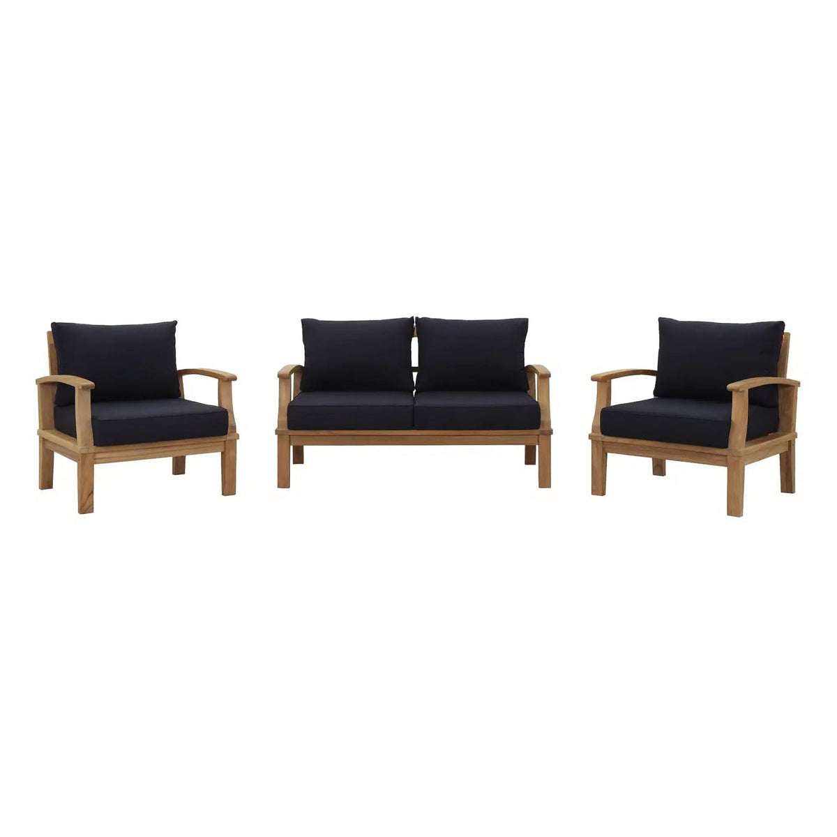 Marina 3 Piece Outdoor Patio Teak Set by Modway by HouseOfZazla