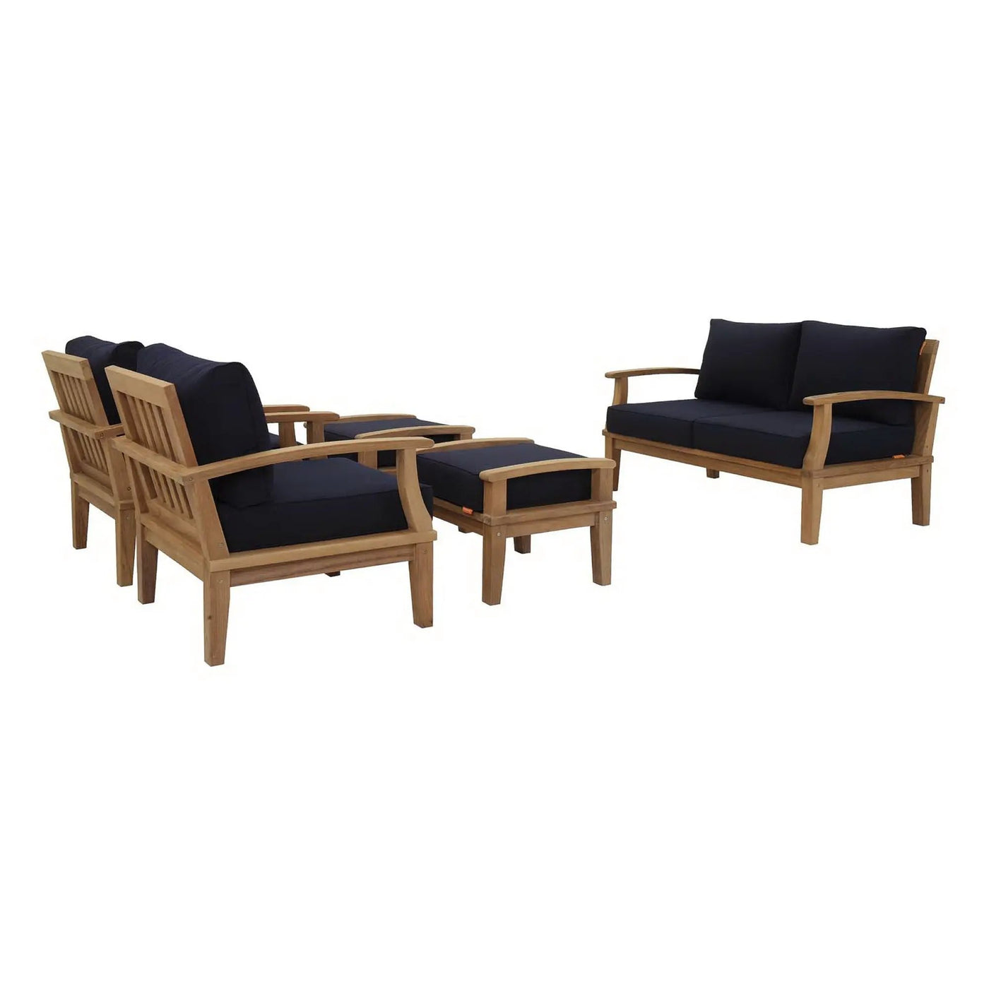 Marina 5 Piece Outdoor Patio Teak Set by Modway by HouseOfZazla
