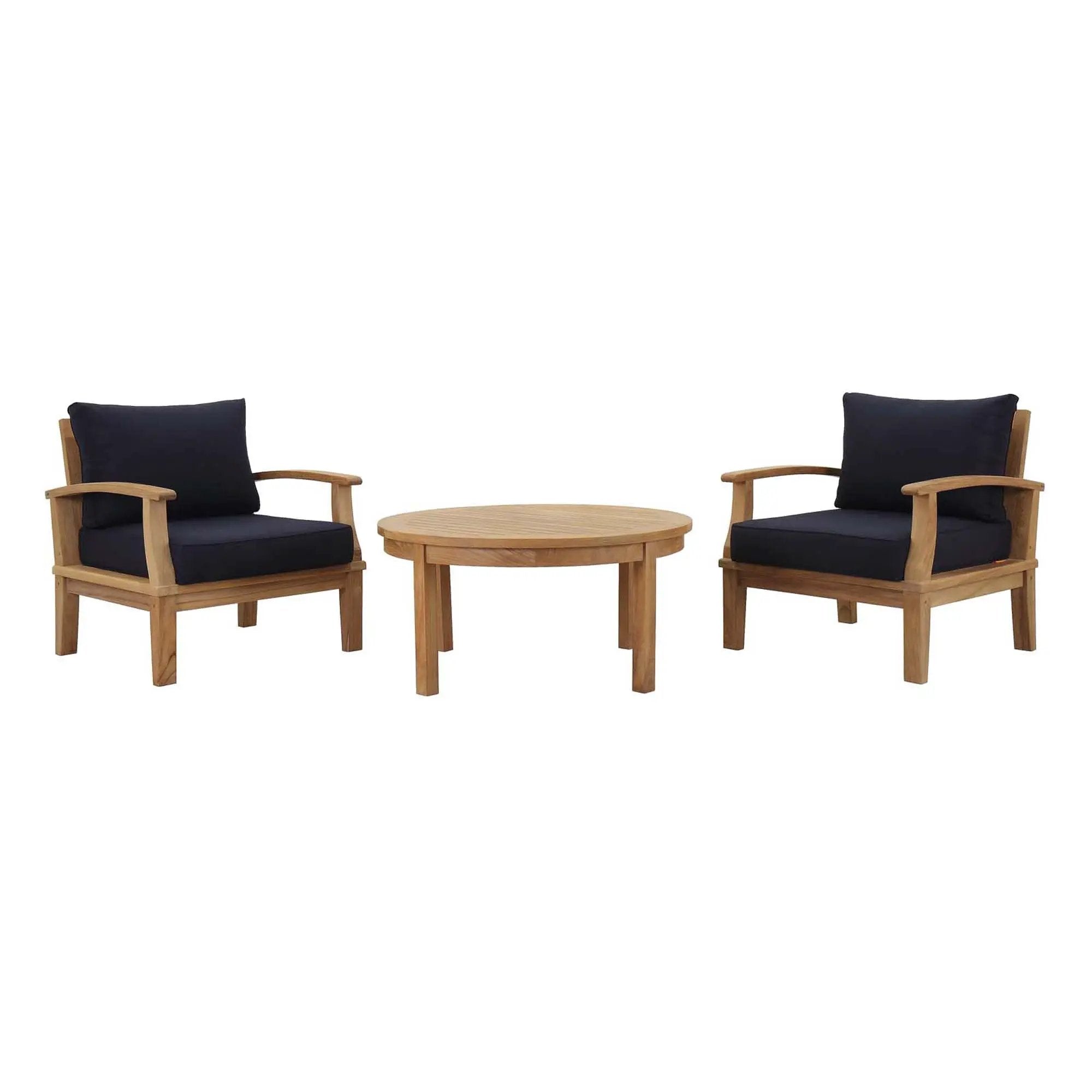 Marina 3 Piece Outdoor Patio Teak Set by Modway by HouseOfZazla
