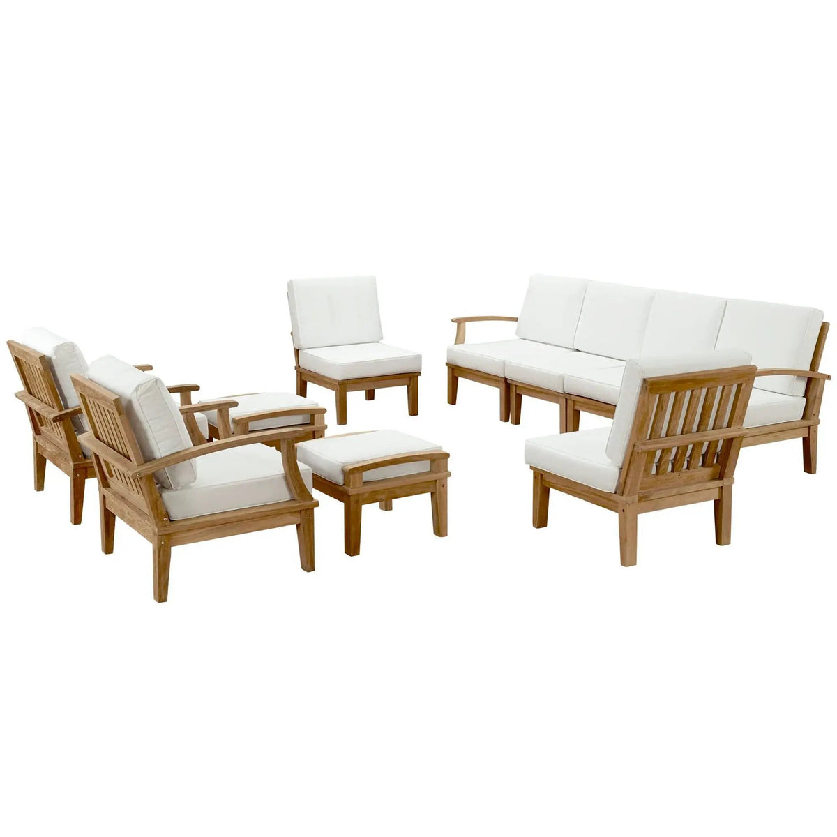 Marina 10 Piece Outdoor Patio Teak Set by Modway by HouseOfZazla