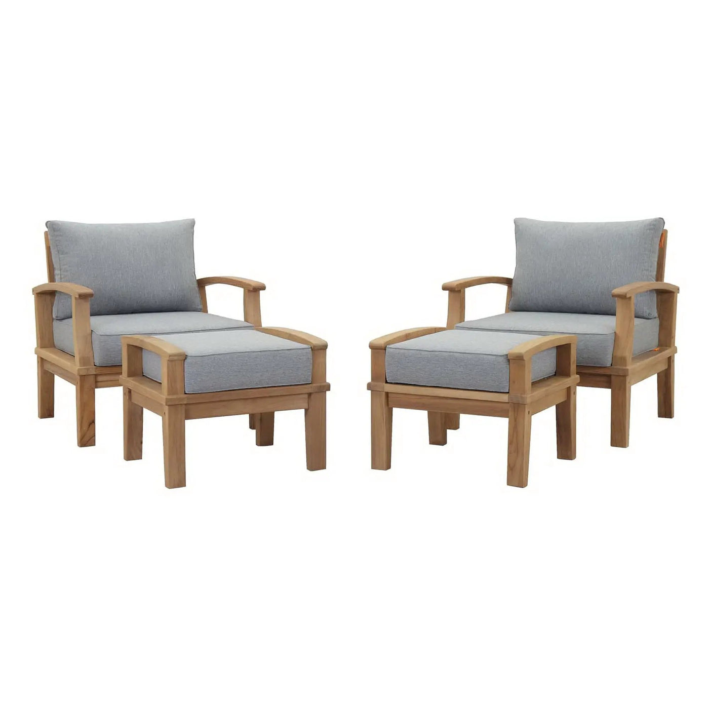 Marina 4 Piece Outdoor Patio Teak Set by Modway by HouseOfZazla