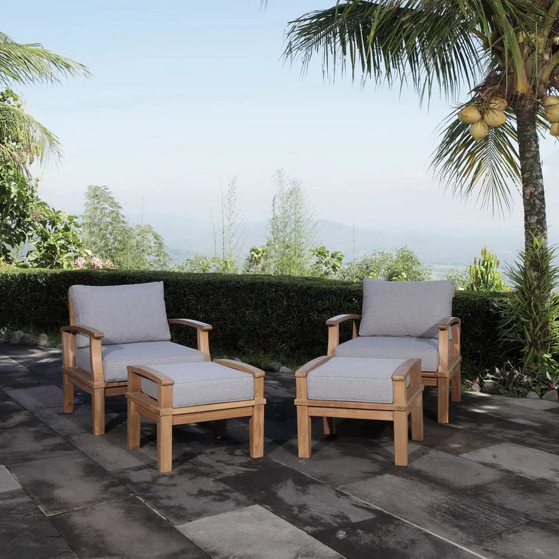 Marina 4 Piece Outdoor Patio Teak Set by Modway by HouseOfZazla