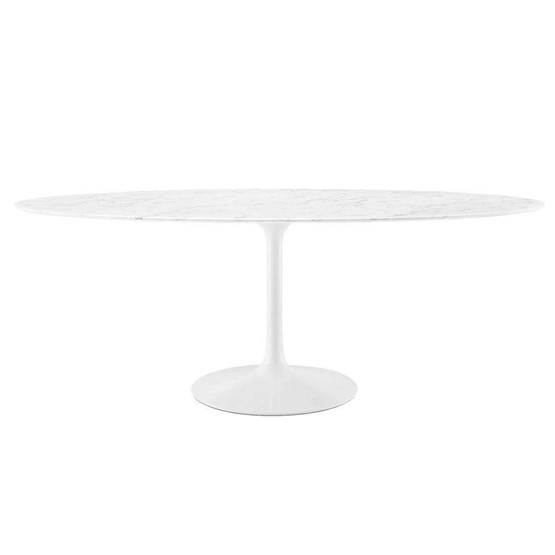 Lippa 78" Oval Faux Marble Dining Table by Modway by HouseOfZazla