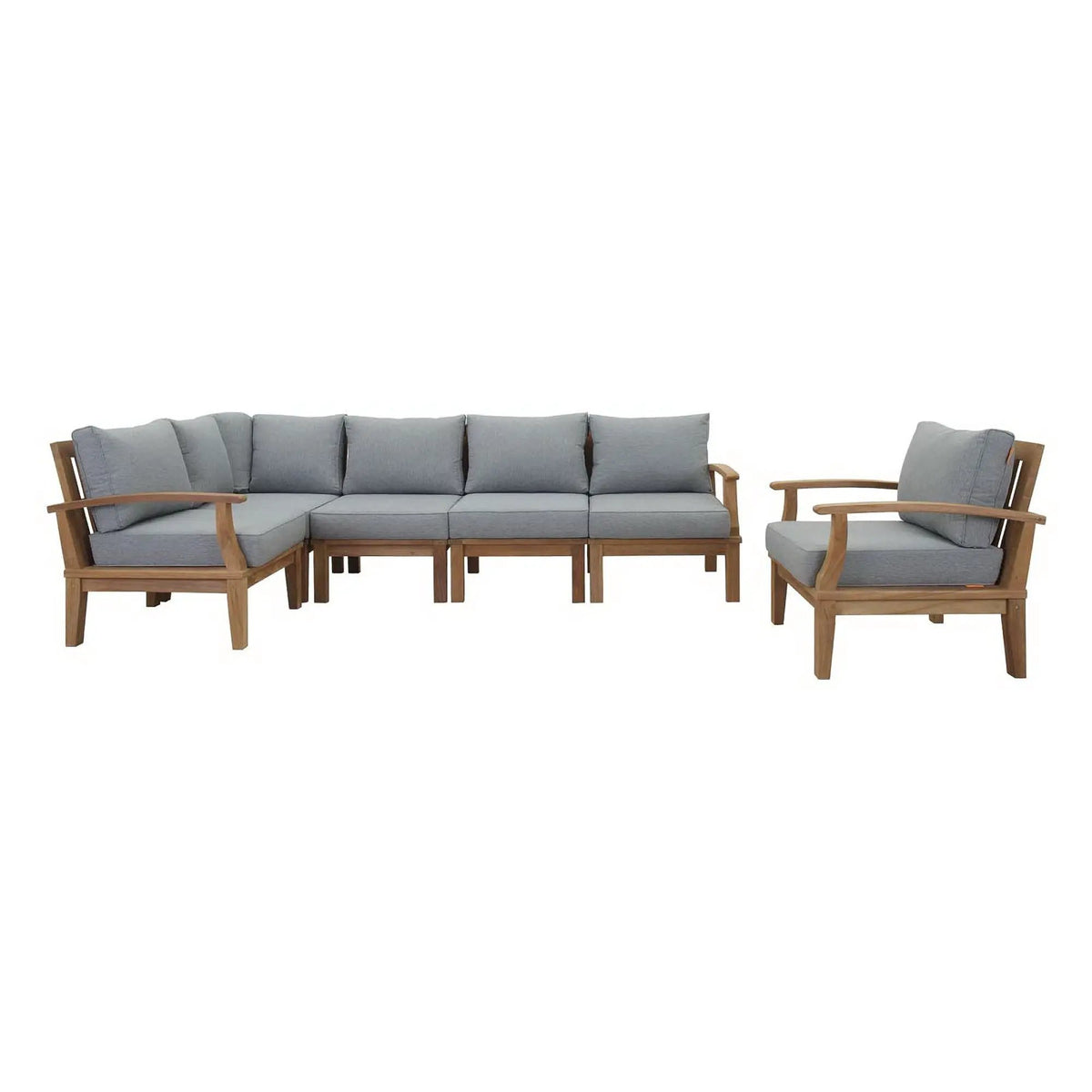 Marina 6 Piece Outdoor Patio Teak Set by Modway by HouseOfZazla