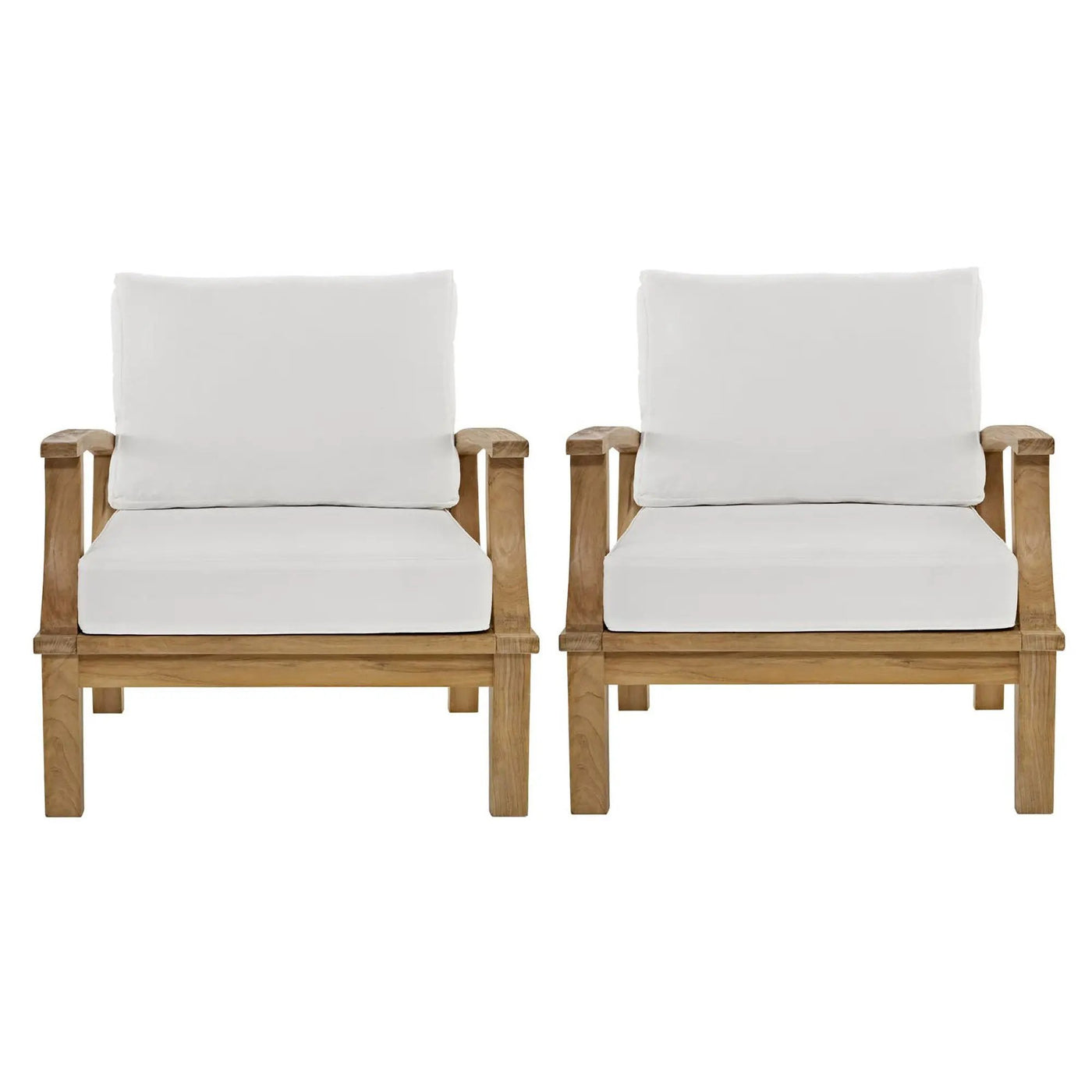 Marina 2 Piece Outdoor Patio Teak Set by Modway by HouseOfZazla