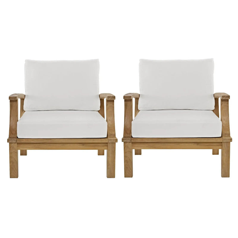 Marina 2 Piece Outdoor Patio Teak Set by Modway by HouseOfZazla