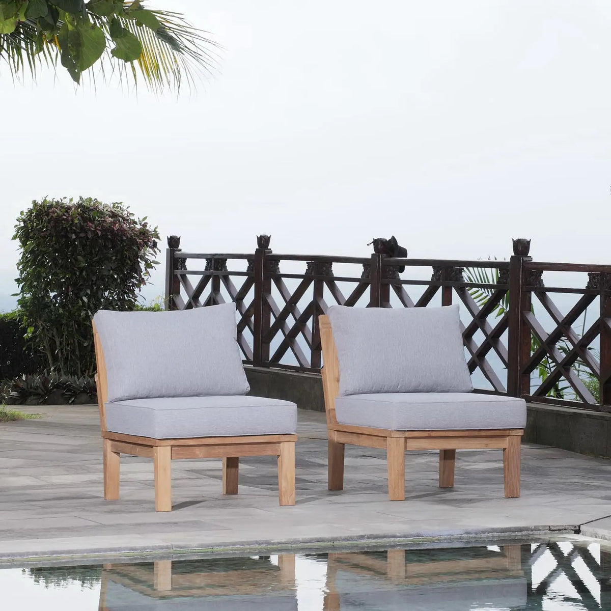Marina 2 Piece Outdoor Patio Teak Set by Modway by HouseOfZazla