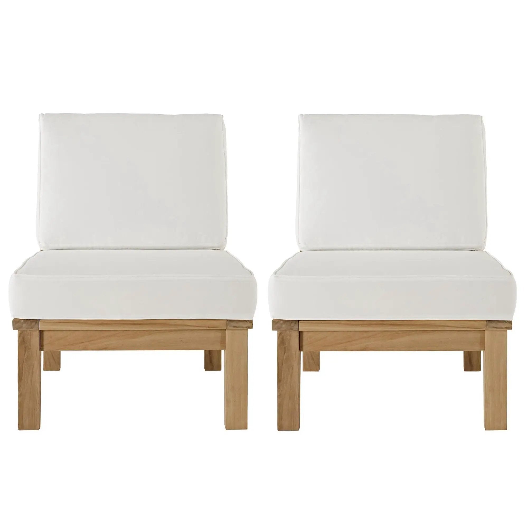 Marina 2 Piece Outdoor Patio Teak Set by Modway by HouseOfZazla
