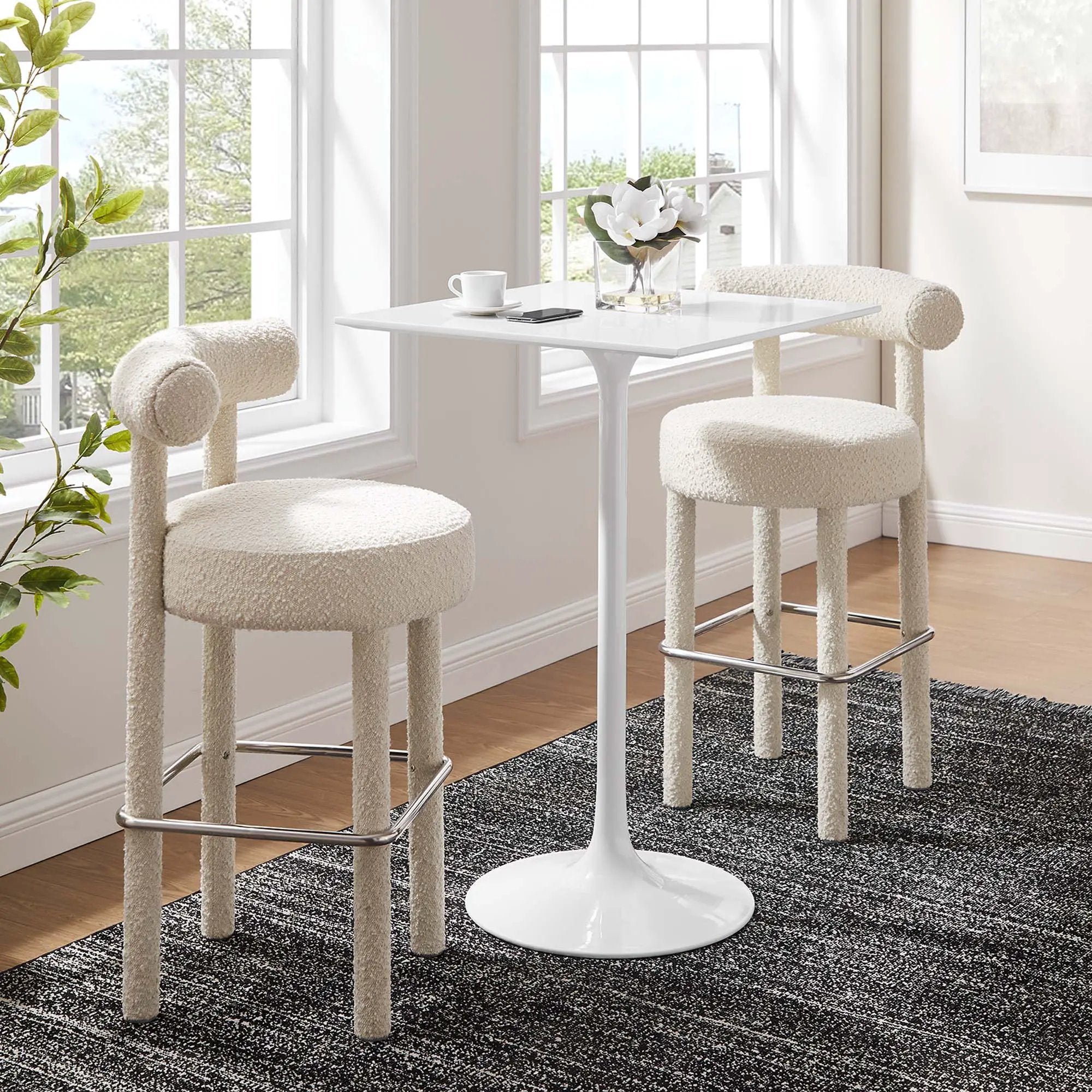Lippa 28" Square Wood Bar Table by Modway by HouseOfZazla