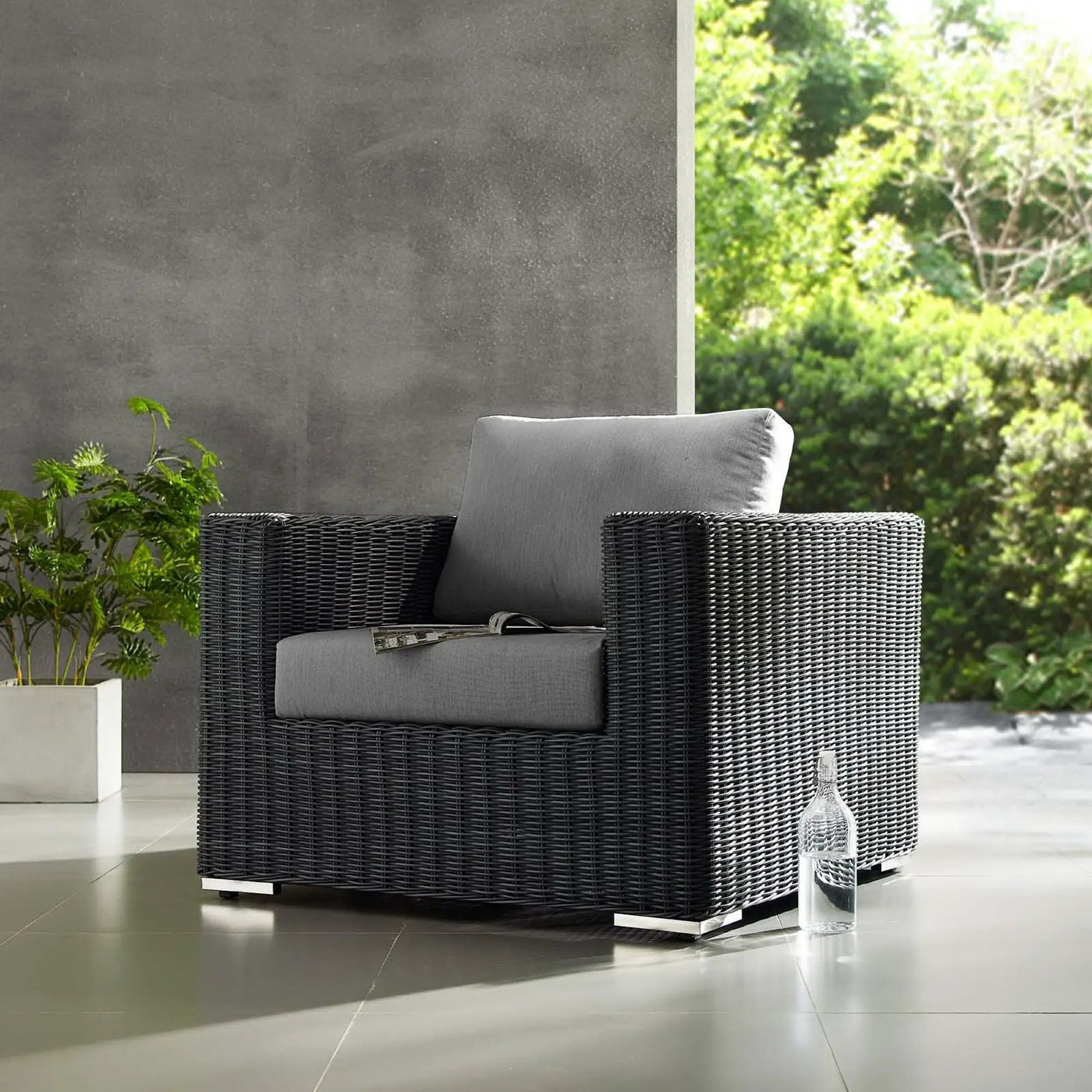 Summon Outdoor Patio Fabric Sunbrella Armchair by Modway by HouseOfZazla