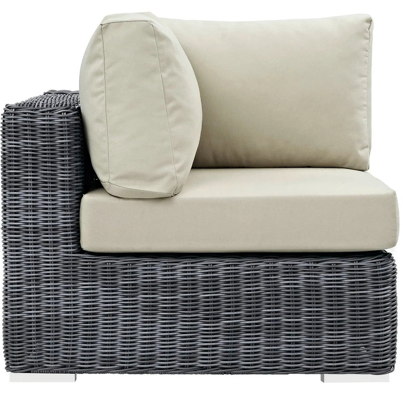 Summon Outdoor Patio Sunbrella Corner Sofa by Modway by HouseOfZazla
