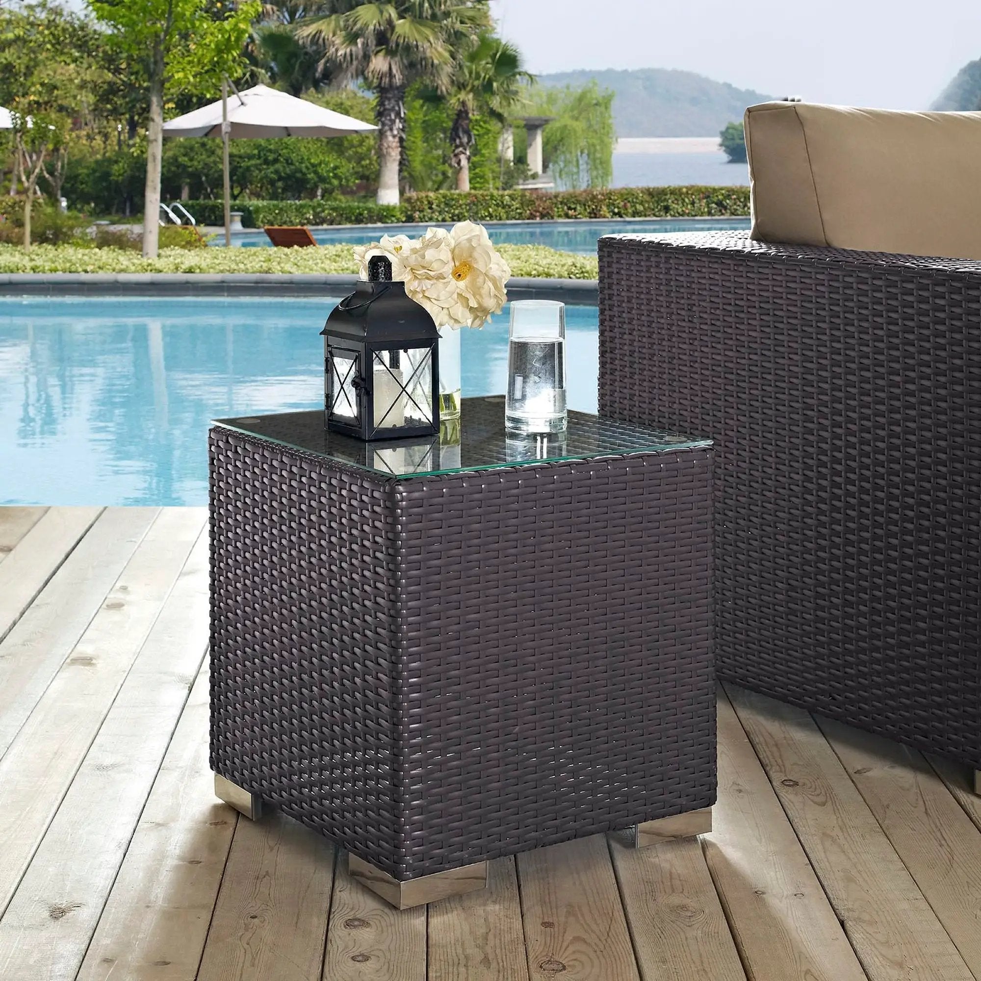Convene Outdoor Patio Side Table by Modway by HouseOfZazla
