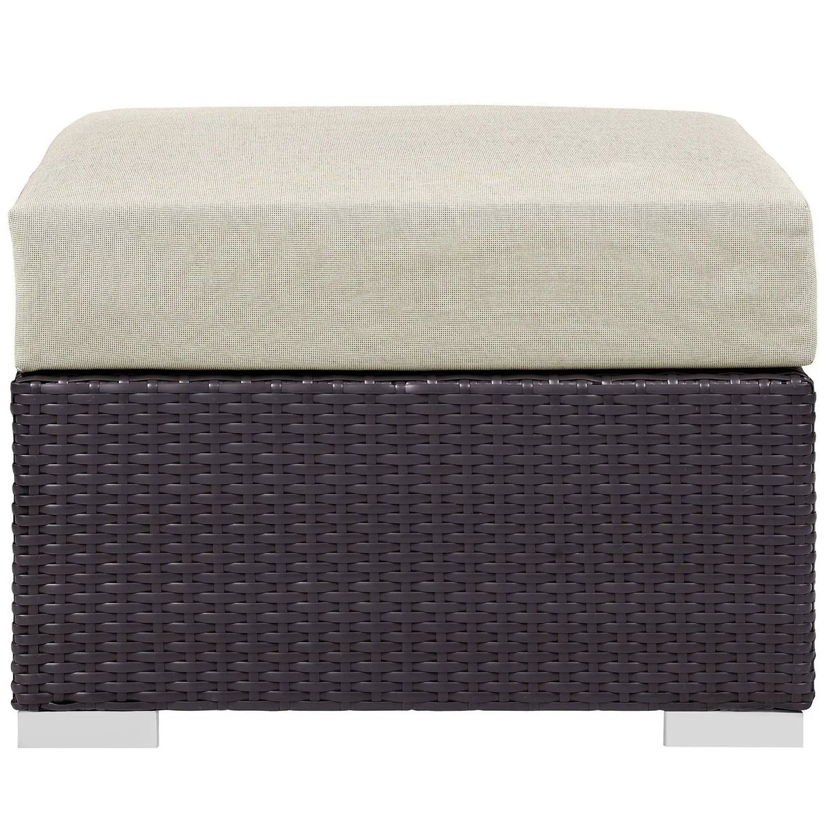 Convene Outdoor Patio Fabric Square Ottoman by Modway by HouseOfZazla