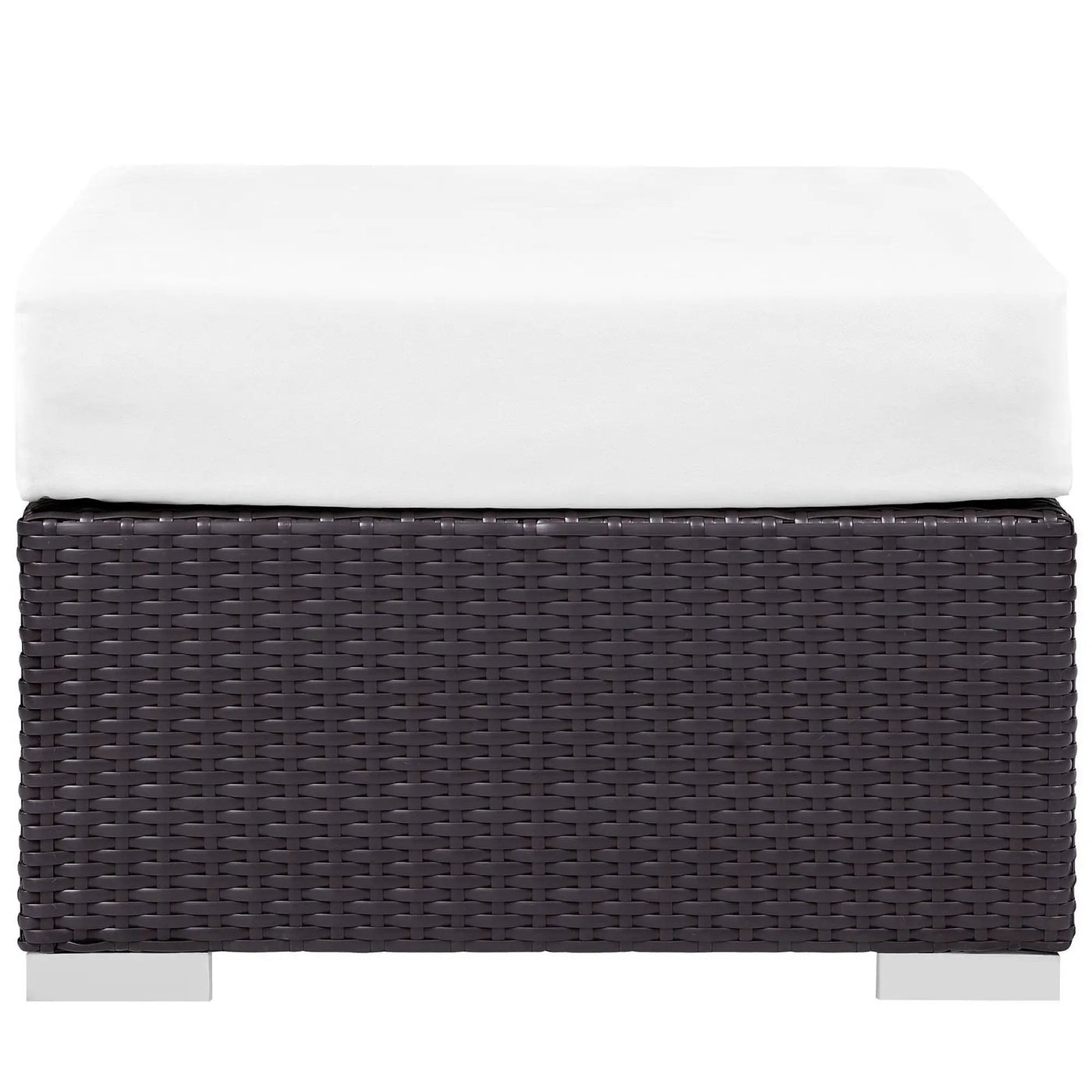 Convene Outdoor Patio Fabric Square Ottoman by Modway by HouseOfZazla