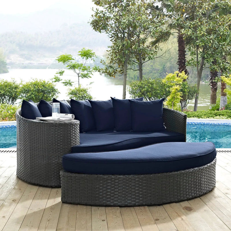 Sojourn Outdoor Patio Sunbrella Daybed by Modway by HouseOfZazla