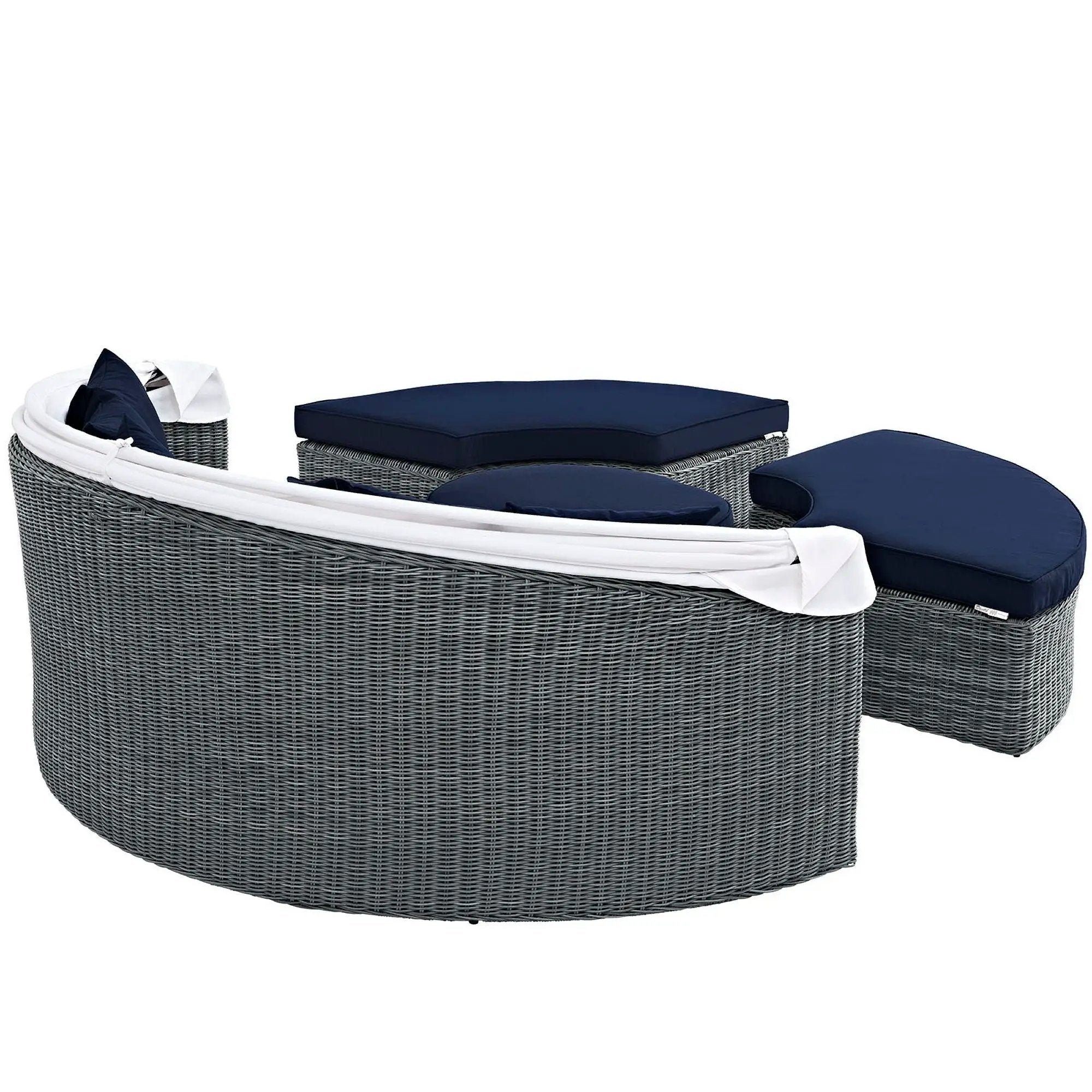 Summon Canopy Outdoor Patio Sunbrella Daybed by Modway by HouseOfZazla
