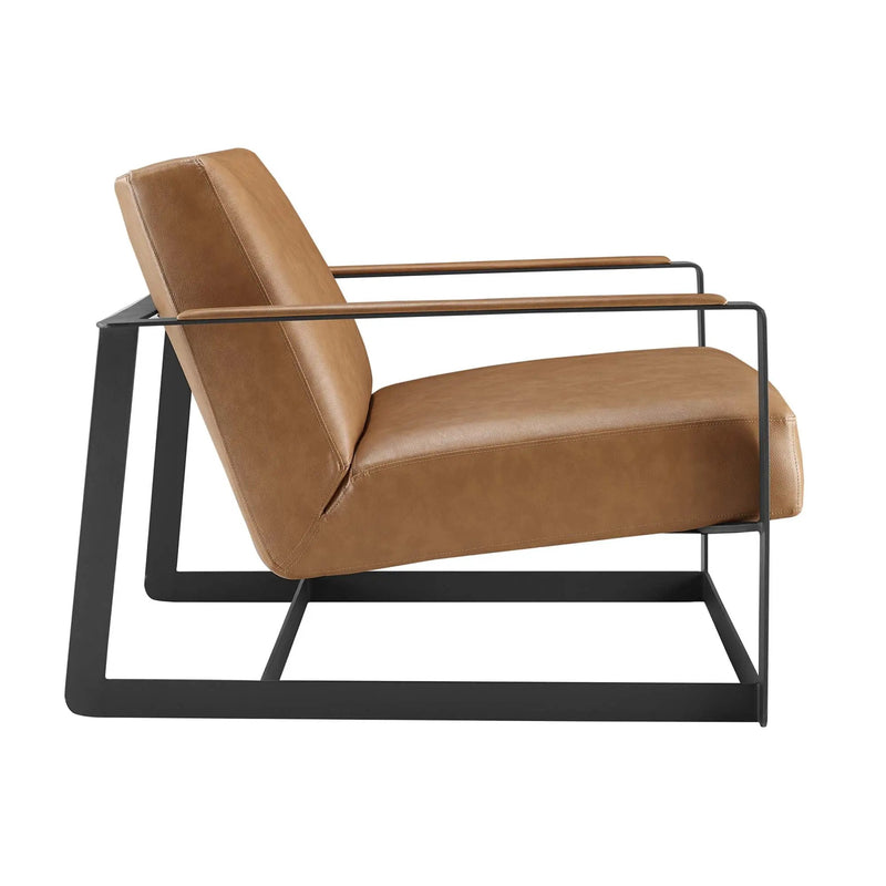 Seg Vegan Leather Accent Chair by Modway by HouseOfZazla