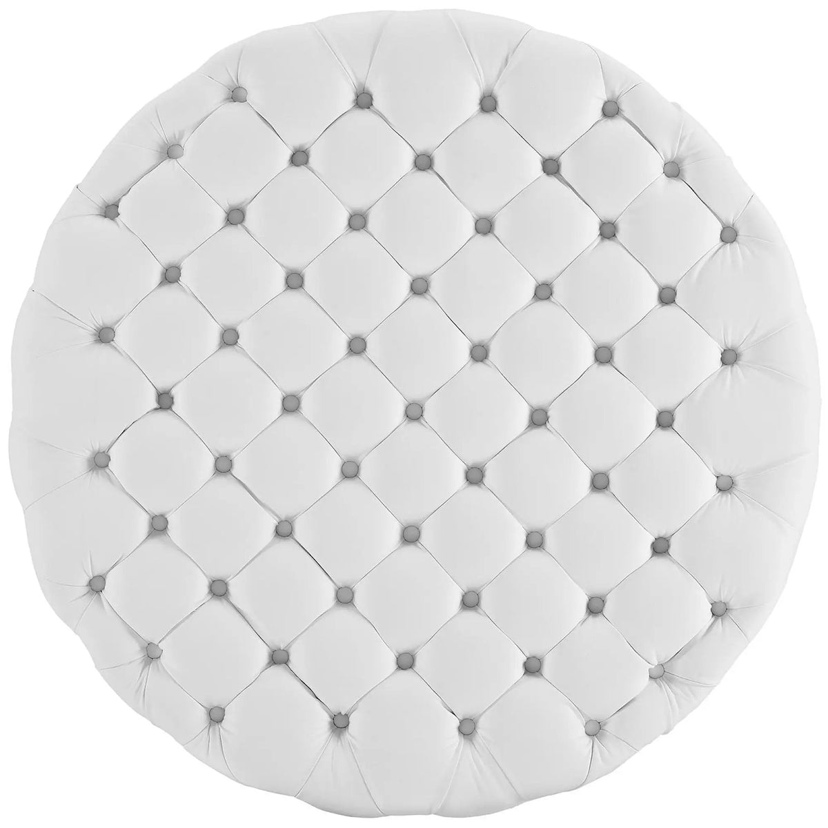 Amour Upholstered Vinyl Round Ottoman by Modway by HouseOfZazla