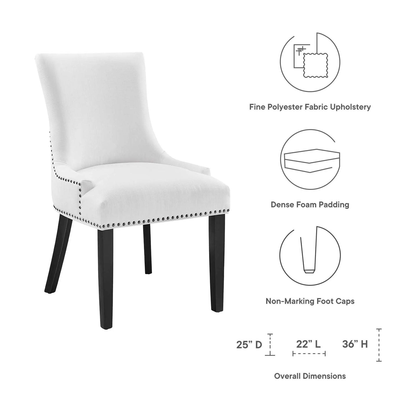 Marquis Fabric Dining Chair by Modway by HouseOfZazla