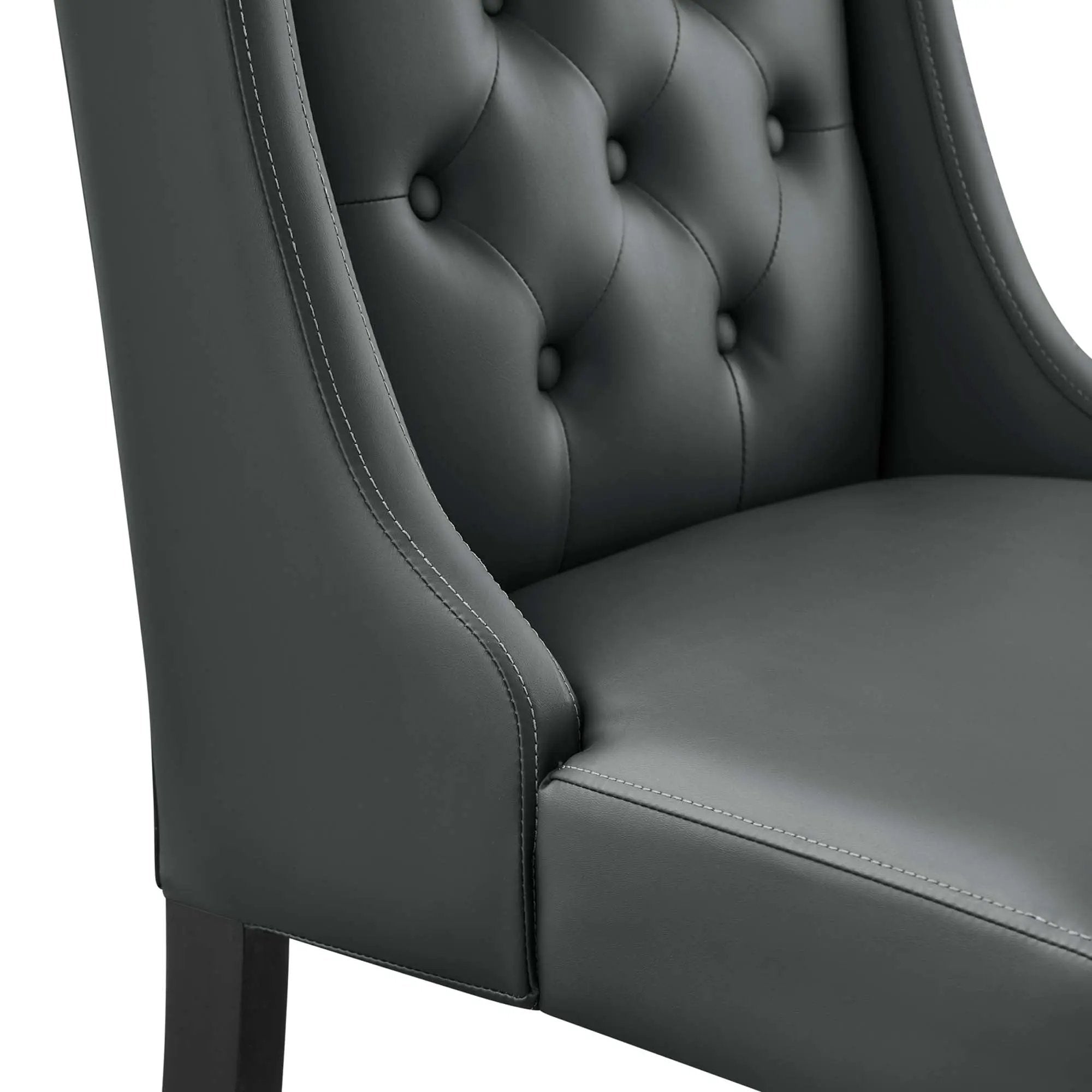 Baronet Button Tufted Vegan Leather Dining Chair by Modway by HouseOfZazla