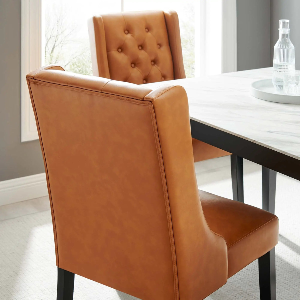 Baronet Button Tufted Vegan Leather Dining Chair by Modway by HouseOfZazla
