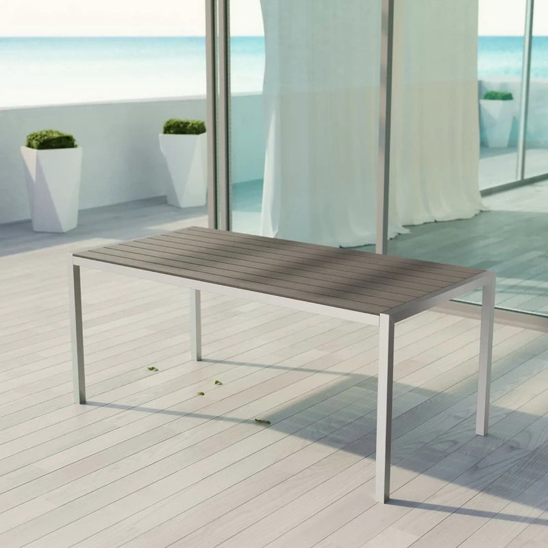 Shore Outdoor Patio Aluminum Dining Table by Modway by HouseOfZazla