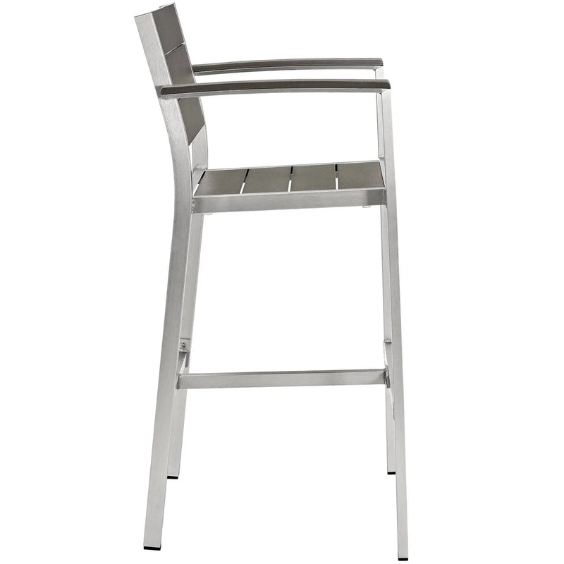 Shore Outdoor Patio Aluminum Bar Stool by Modway by HouseOfZazla
