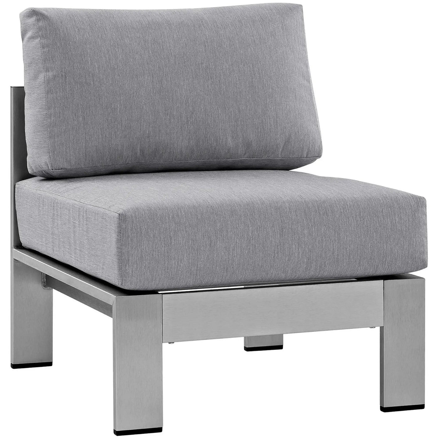 Shore Armless Outdoor Patio Aluminum Chair by Modway by HouseOfZazla