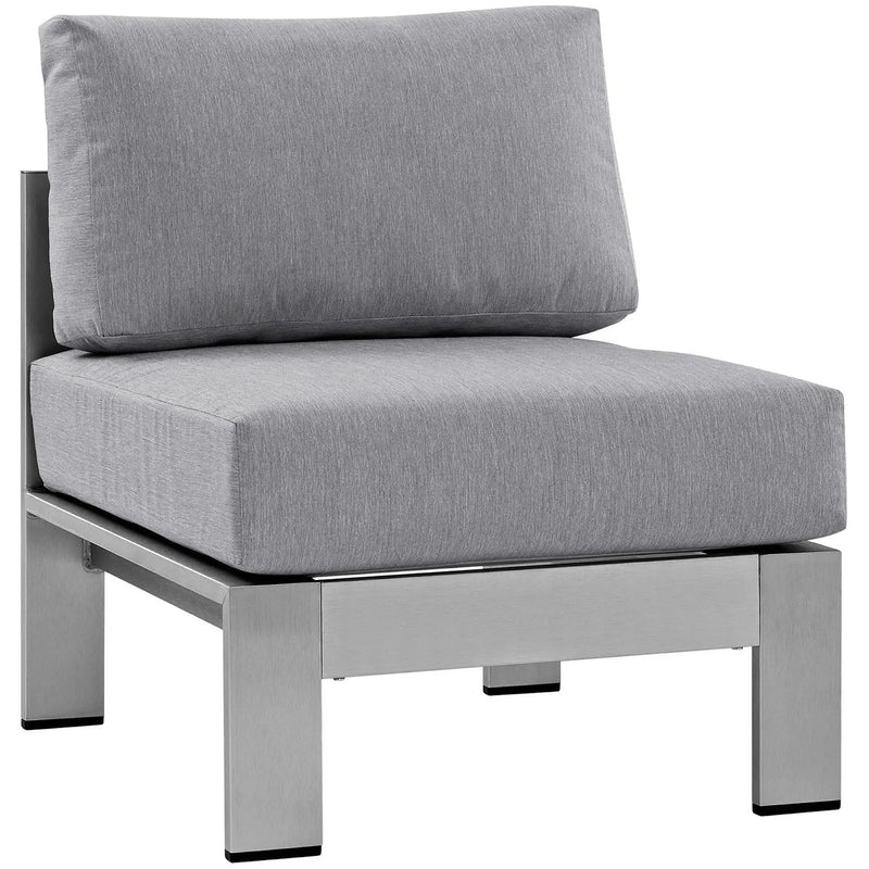 Shore Armless Outdoor Patio Aluminum Chair by Modway by HouseOfZazla