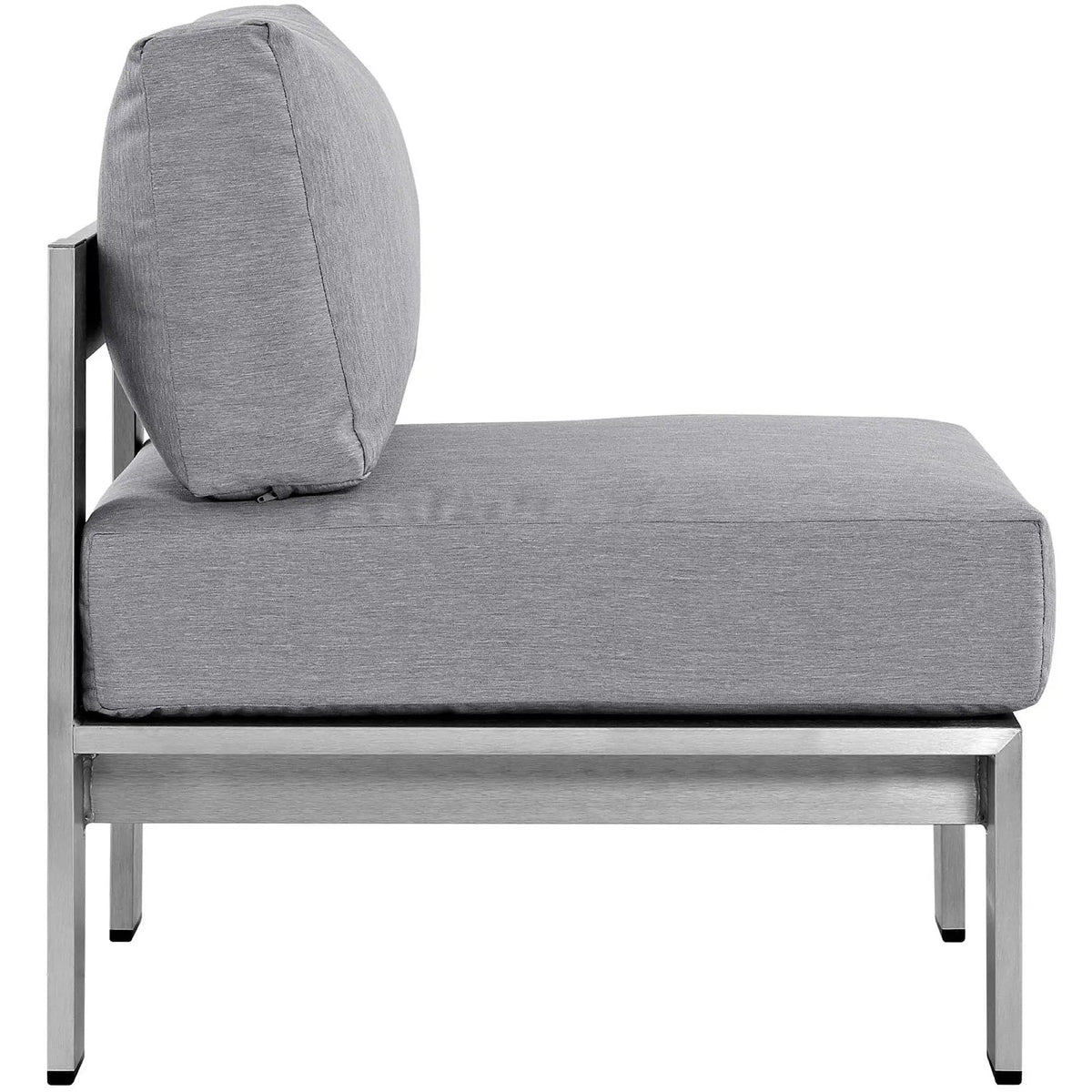 Shore Armless Outdoor Patio Aluminum Chair by Modway by HouseOfZazla