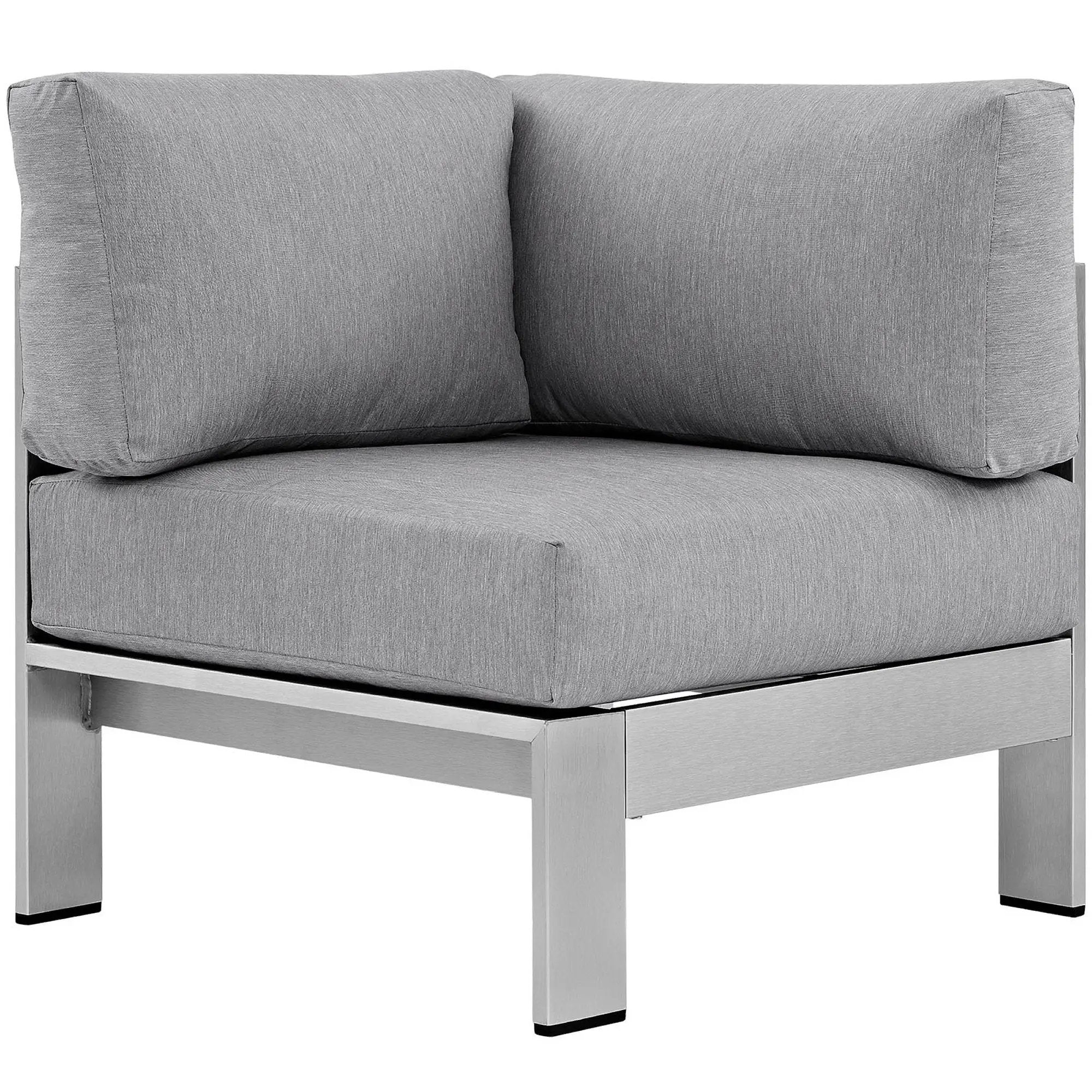 Shore Outdoor Patio Aluminum Corner Sofa by Modway by HouseOfZazla
