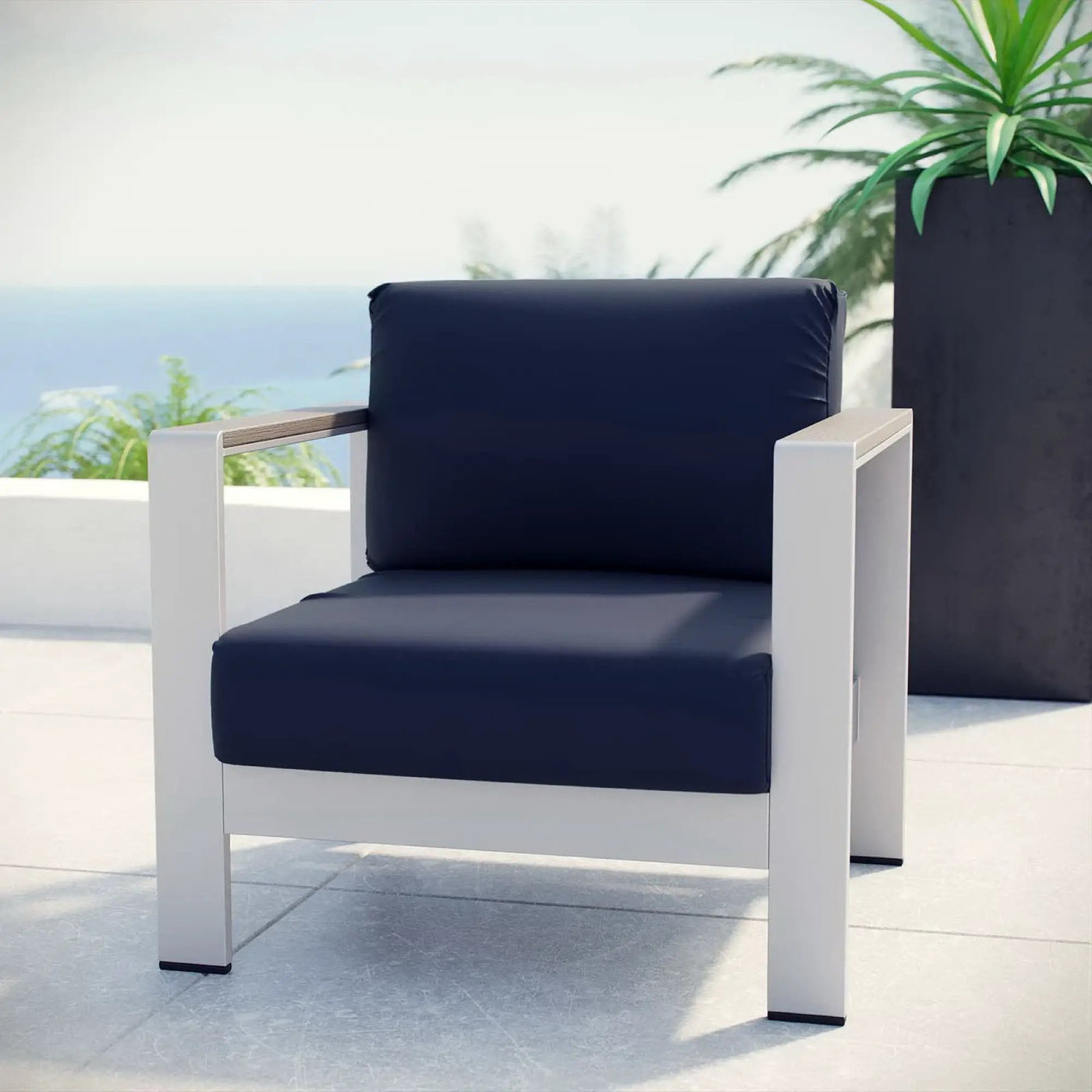 Shore Outdoor Patio Aluminum Armchair by Modway by HouseOfZazla