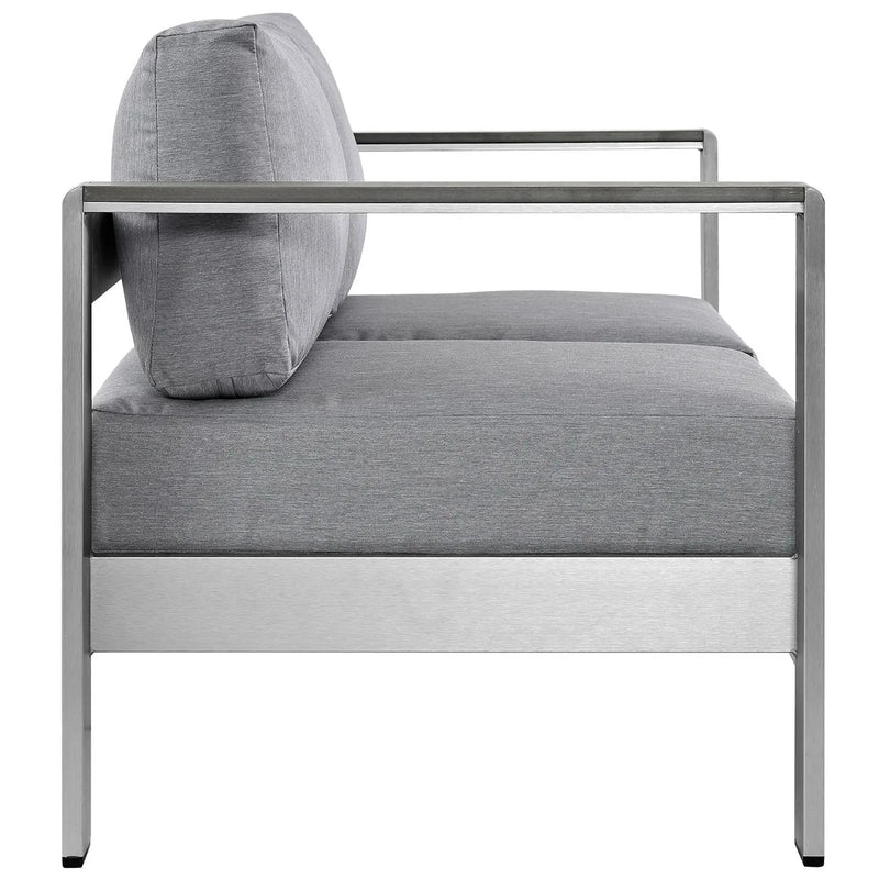 Shore Outdoor Patio Aluminum Loveseat by Modway by HouseOfZazla