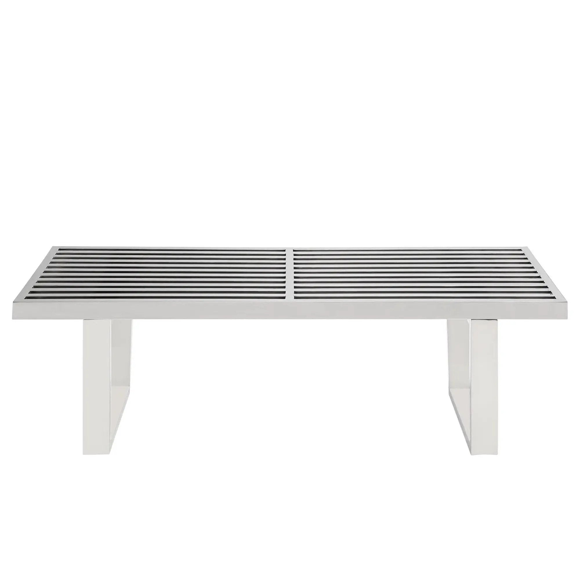 Sauna 4' Stainless Steel Bench by Modway by HouseOfZazla