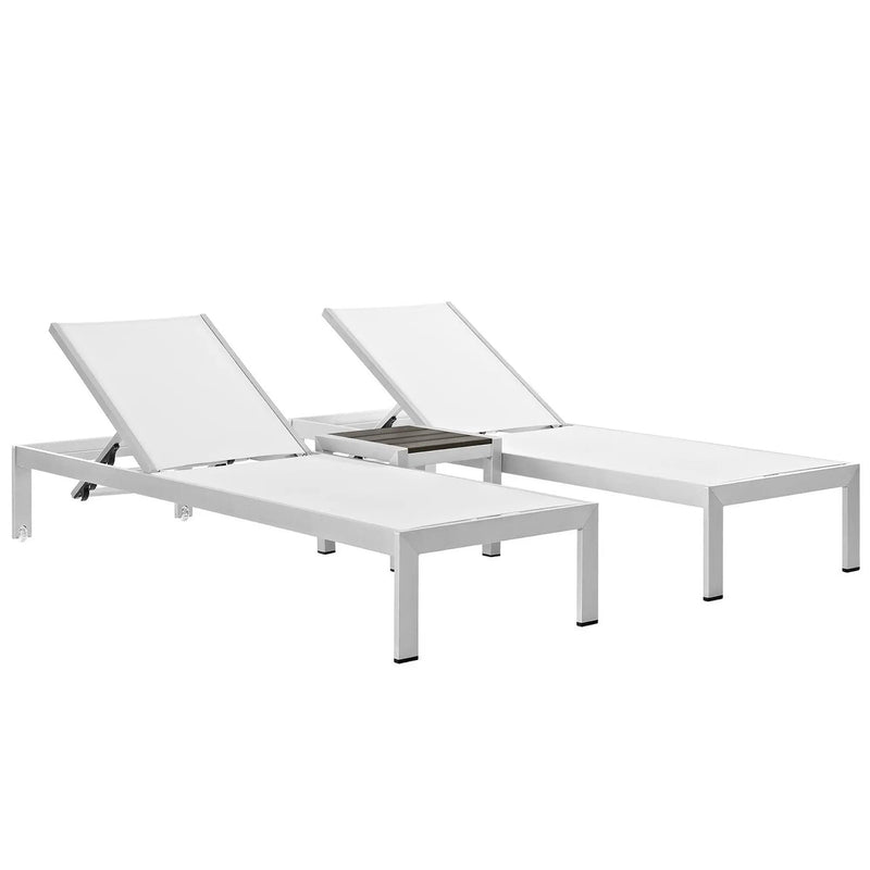 Shore 3 Piece Outdoor Patio Aluminum Set by Modway by HouseOfZazla