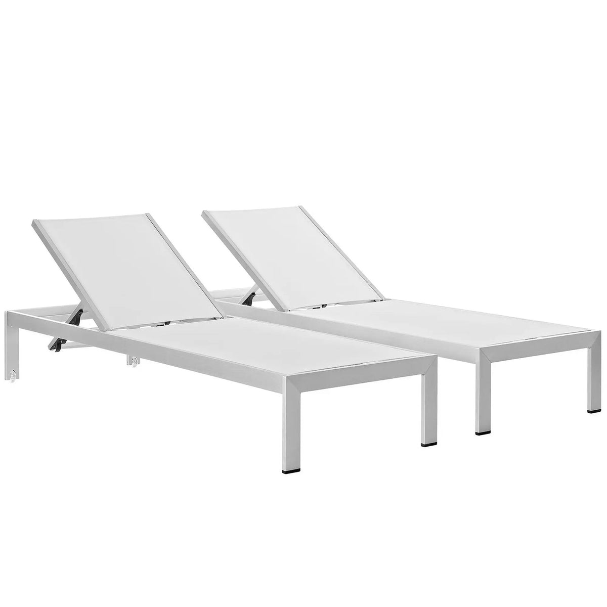 Shore Outdoor Patio Aluminum Chaise Set of 2 by Modway by HouseOfZazla