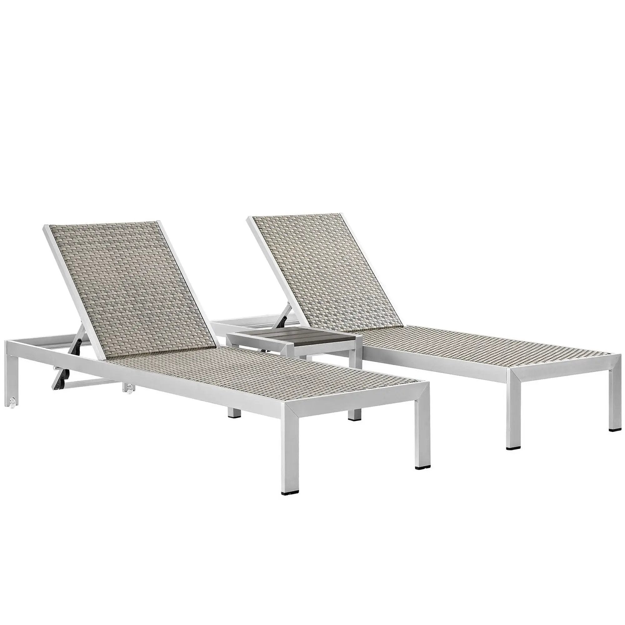 Shore 3 Piece Outdoor Patio Aluminum Set by Modway by HouseOfZazla