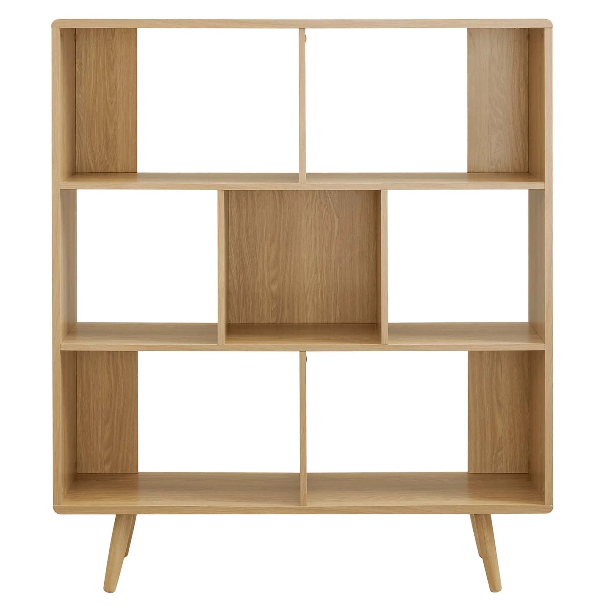 Transmit 7 Shelf Wood Grain Bookcase by Modway by HouseOfZazla