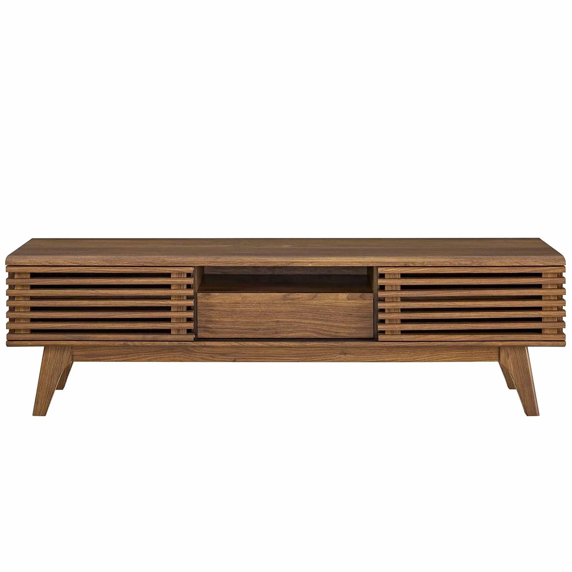 Render 59-Inch Walnut TV Stand by Modway Mid-Century Style by HouseOfZazla