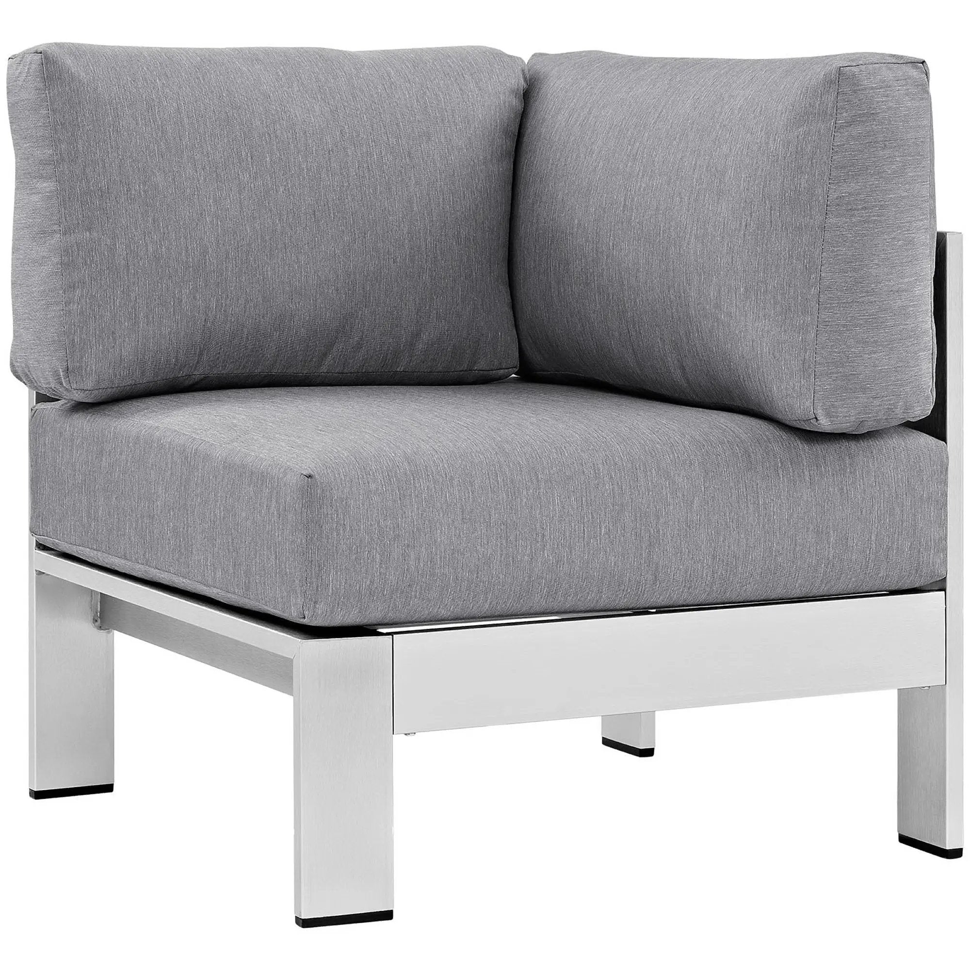 Shore 5 Piece Outdoor Patio Aluminum Sectional Sofa Set by Modway by HouseOfZazla