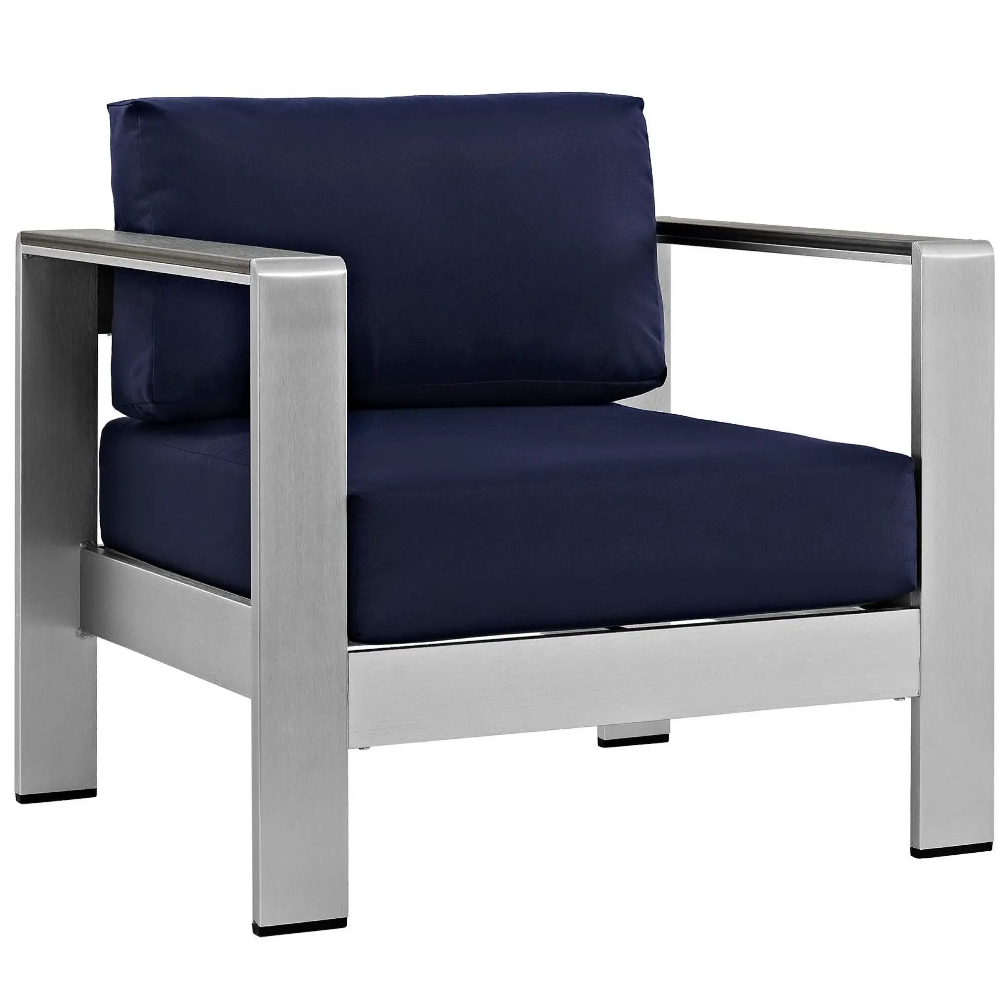 Shore 7-Piece Outdoor Patio Aluminum Sectional Sofa Set by Modway by HouseOfZazla