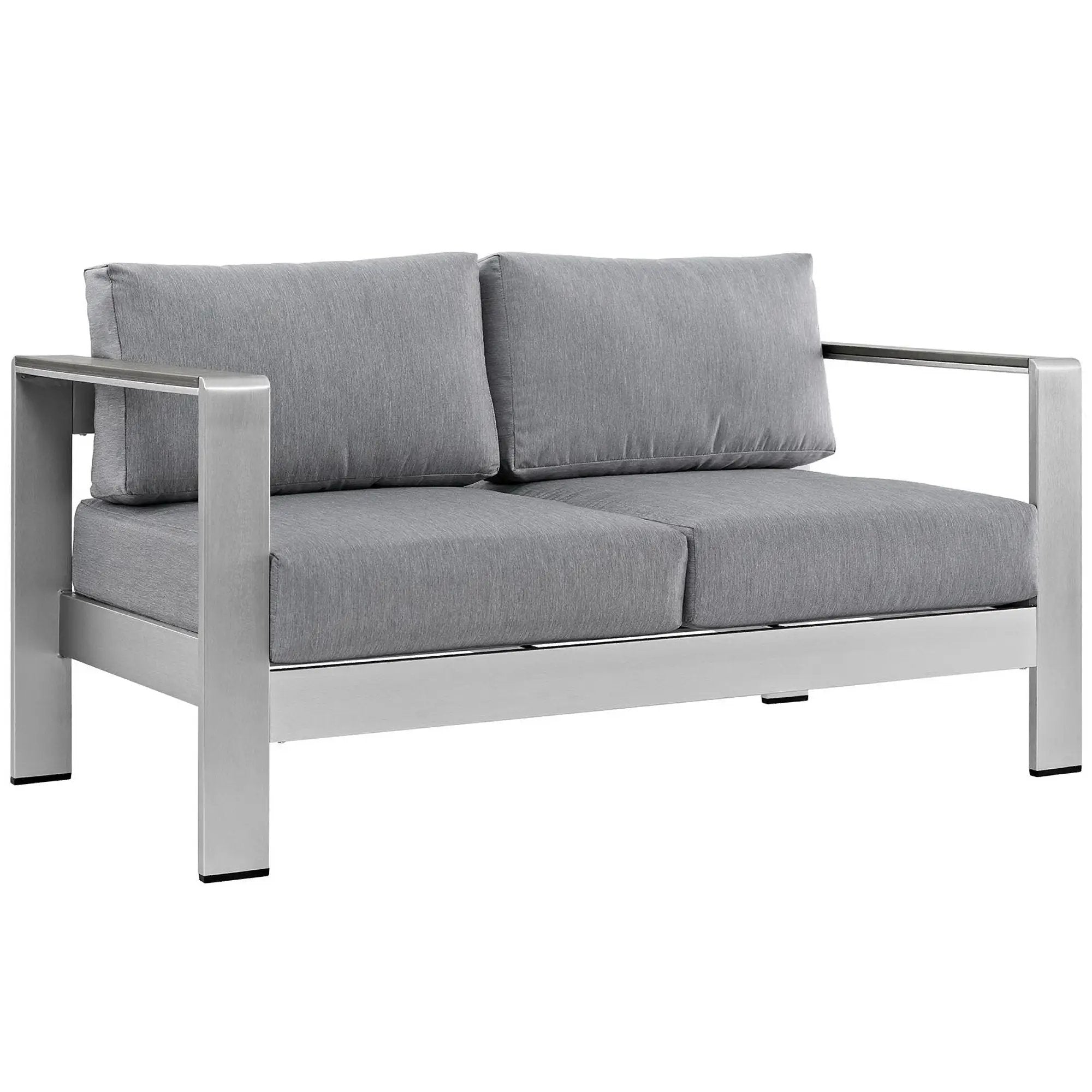 Shore 4 Piece Outdoor Patio Aluminum Sectional Sofa Set by Modway by HouseOfZazla