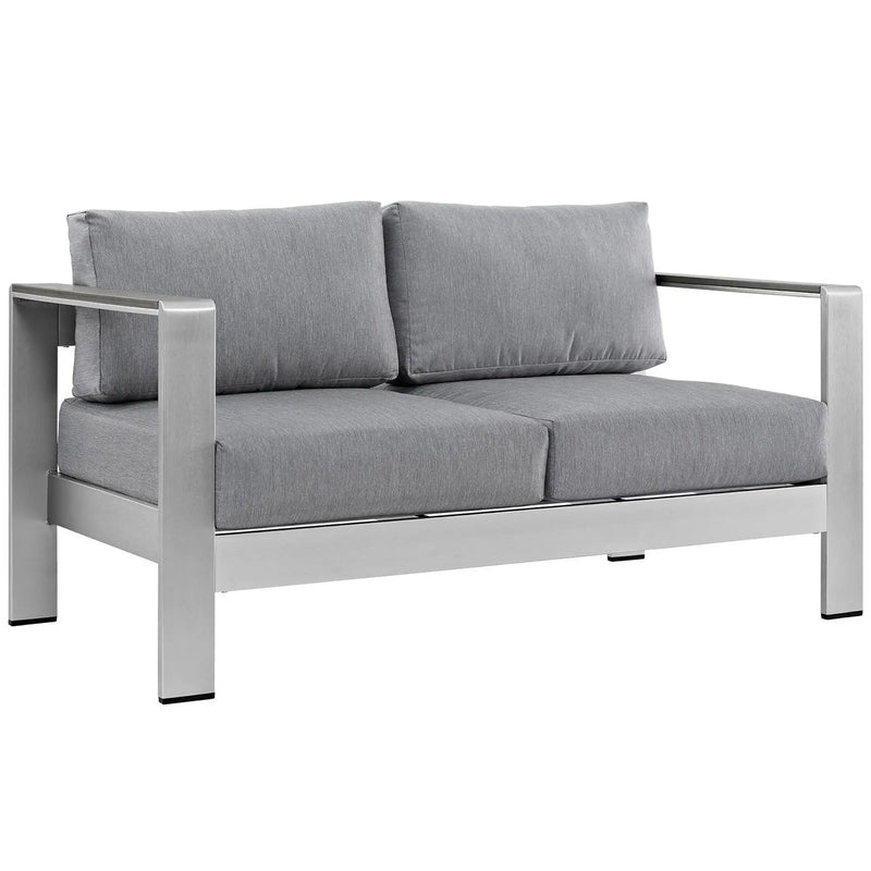 Shore 6 Piece Outdoor Patio Aluminum Sectional Sofa Set by HouseOfZazla