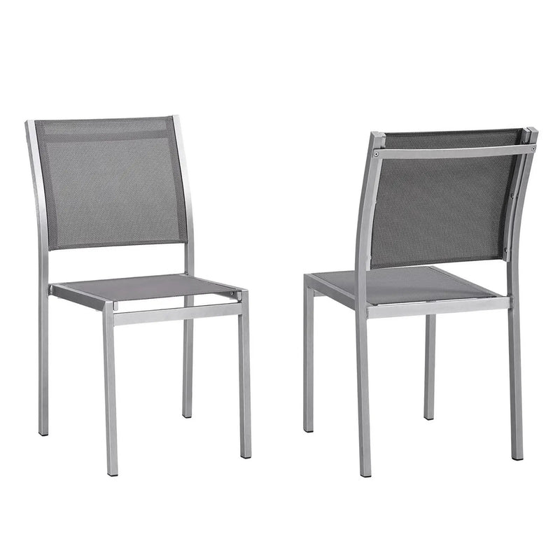 Shore Outdoor Patio Aluminum Side Chair Set of 2 by Modway by HouseOfZazla
