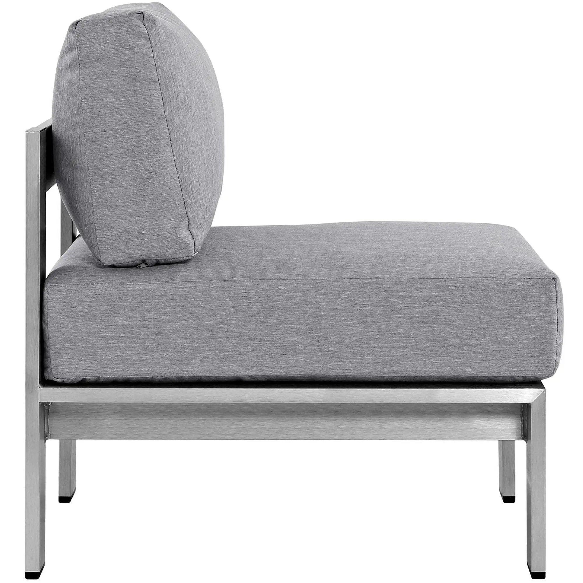 Shore 3 Piece Outdoor Patio Aluminum Sectional Sofa Set by Modway by HouseOfZazla